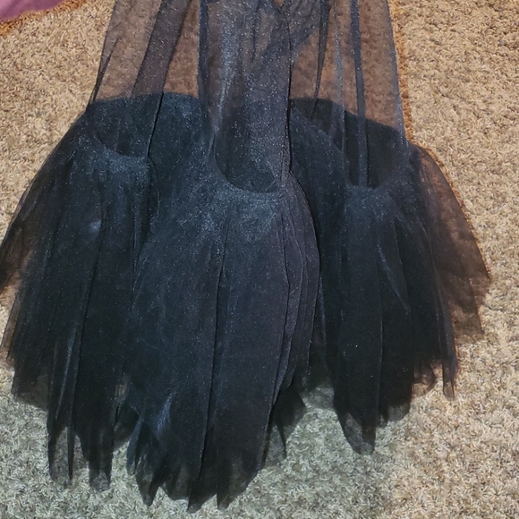 bcbgmaxazria sheer tiered mesh crinoline skirt nwot - Picture 3 of 4